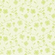 Sanderson Tapet Sabine Ivory/Lime