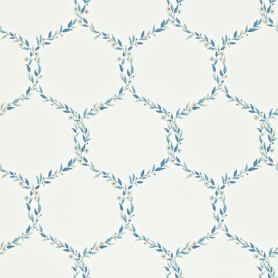 Sanderson Tapet Fleur Trellis Ivory/China Blue