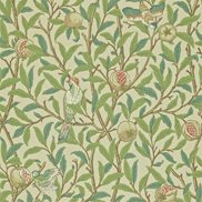 William Morris & Co Tapet Bird & Pomegranate Bayleaf/Cream