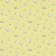 Sanderson Tapet Dogs in Clogs Yellow