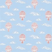 Sanderson Tapet Balloons Red/Blue