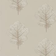 Sanderson Tapet Oak Filigree Stone/Gilver