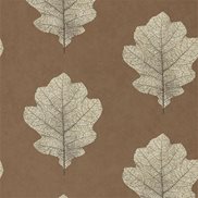 Sanderson Tapet Oak Filigree Copper/Graphite