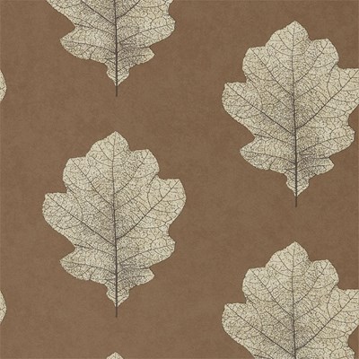 Sanderson Tapet Oak Filigree Copper/Graphite