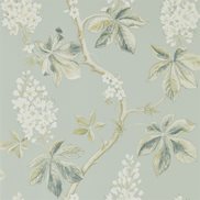 Sanderson Tapet Chestnut Tree Grey Blue/Sage