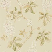 Sanderson Tapet Chestnut Tree Coral/Bayleaf