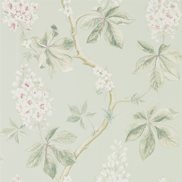 Sanderson Tapet Chestnut Tree Seaspray/Peony