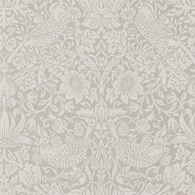 William Morris & Co Tapet Pure Strawberry theif Silver/Stone