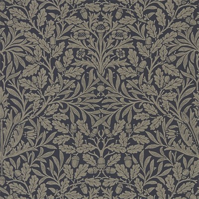 William Morris & Co Tapet Pure Acorn Charcoal/Gilver