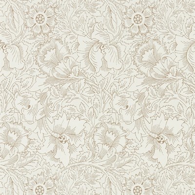 William Morris & Co Tapet Pure Poppy Cream/Gold