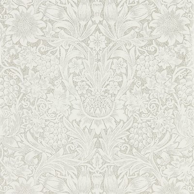 William Morris & Co Tapet Pure Sunflower Chalk/Silver