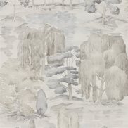 Sanderson Tapet Waterperry Gilver/Linen
