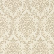 Sanderson Tapet Riverside Damask Cream/Gold