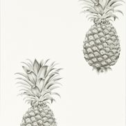 Sanderson Tapet Pineapple Royale Silver/Ivory