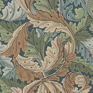 William Morris & Co Tapet Acanthus Slate Blue/Thyme