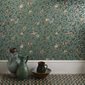 William Morris & Co Tapet Bird & Pomegranate Turquoise/Coral