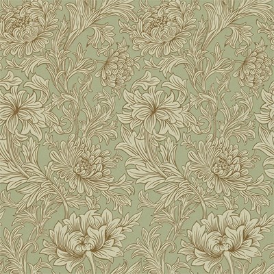 William Morris & Co Tapet Chrysanthemum Toile Eggshell/Gold