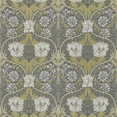William Morris & Co Tapet Honeysuckle & Tulip Charcoal/Gold