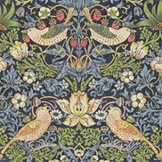 William Morris & Co Tapet Strawberry Thief Indigo/Mineral