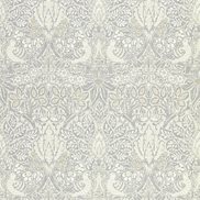 William Morris & Co Tapet Pure Dove and Rose Cloud Grey