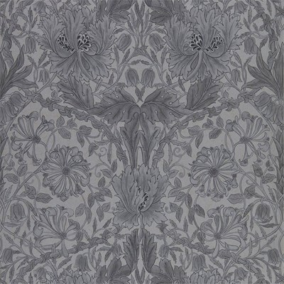 William Morris & Co Tapet Pure Honeysuckle & Tulip Black ink