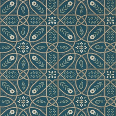William Morris & Co Tapet Brophy Trellis Deep Teal