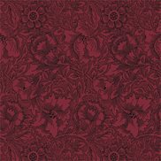 William Morris & Co Tapet Poppy Claret
