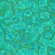 William Morris & Co Tapet Bachelors Button Olive/Turquoise
