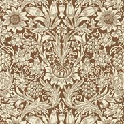 William Morris & Co Tapet Sunflower Chocolate/Cream