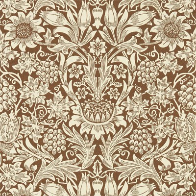 William Morris & Co Tapet Sunflower Chocolate/Cream