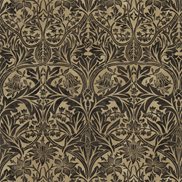 William Morris & Co Tyg Bluebell Black/Manilla