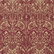 William Morris & Co Tyg Bluebell Claret/Gold