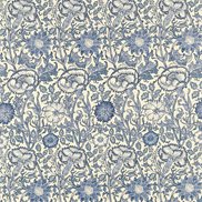 William Morris & Co Tyg Pink & Rose Vellum/Indigo