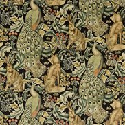 William Morris & Co Tyg Forest Charcoal