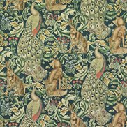 William Morris & Co Tyg Forest Azure