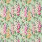 Sanderson Tyg Hollyhocks Mint/Pink