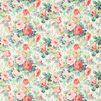 Sanderson Tyg Chelsea Coral/Emerald