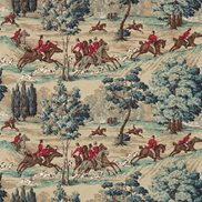 Sanderson Tyg Tally Ho Teal/Ruby