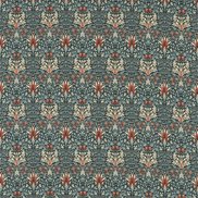 William Morris & Co Tyg Snakeshead Thistle/Russet