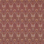 William Morris & Co Tyg Snakeshead Claret/Gold