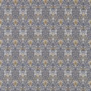 William Morris & Co Tyg Snakeshead Indigo/hemp