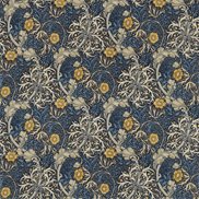 William Morris & Co Tyg Morris Seaweed Ink/Wood