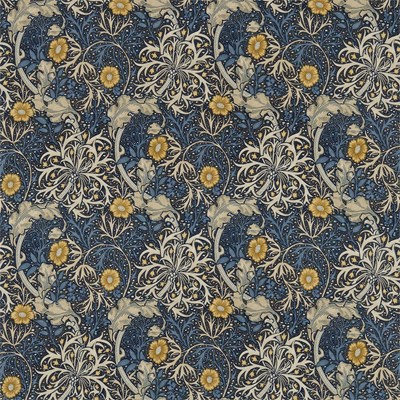 William Morris & Co Tyg Morris Seaweed Ink/Wood