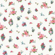 Tapet Romantic Flower White