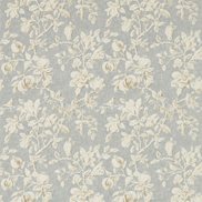 Sanderson Tyg Magnolia & Pomegranate Grey Blue/Parchment