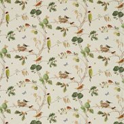 Sanderson Tyg Woodland Chorus Linen/Multi