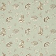 Sanderson Tyg Squirrel & Hedgehog Seaspray/Charcoal