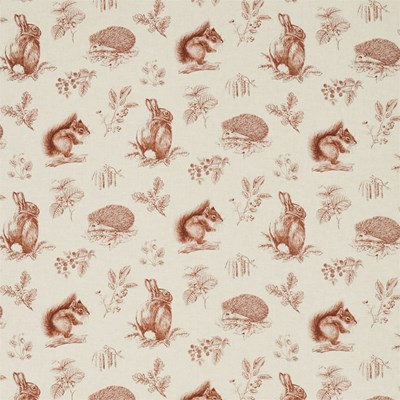 Sanderson Tyg Squirrel & Hedgehog Henna/Wheat