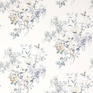 Sanderson Tyg Magnolia & Blossom Mineral/Teal