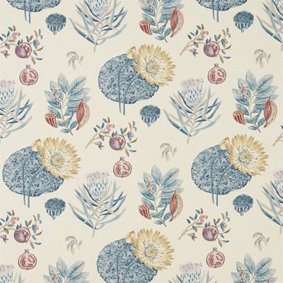 Sanderson Tyg Lily Bank Ruby/Indigo